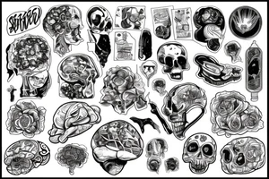 Poisoned brain tattoo idea