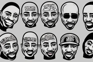 2pac smiling tattoo idea