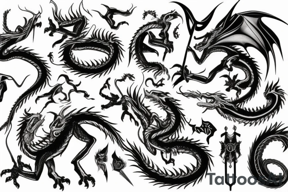 Dragon tattoo idea