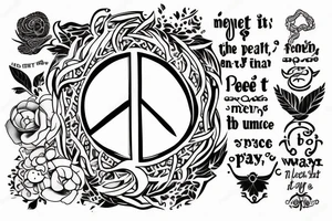 i need SOUMYA in a written and the last A should be have peace symbol in it. tattoo idea