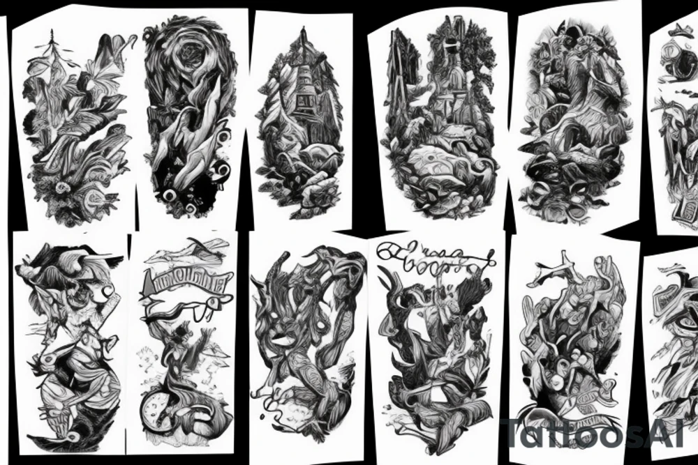 climbing mountains tattoo idea