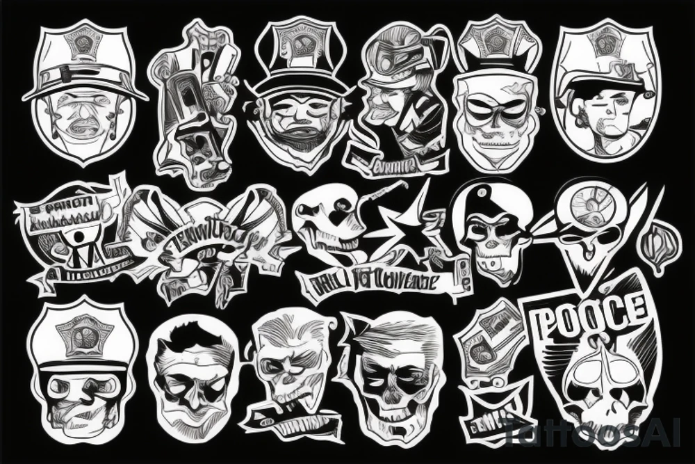 evil police tattoo idea