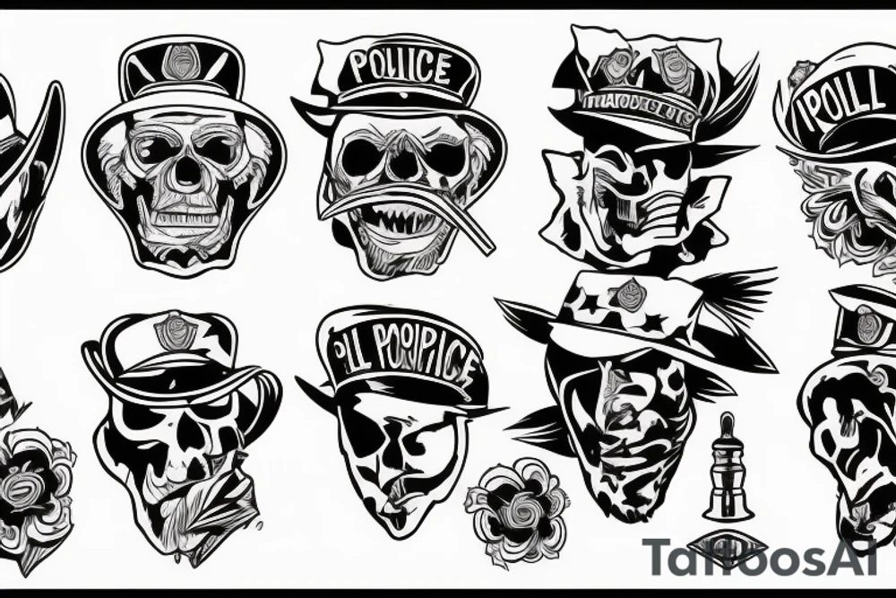 evil police tattoo idea