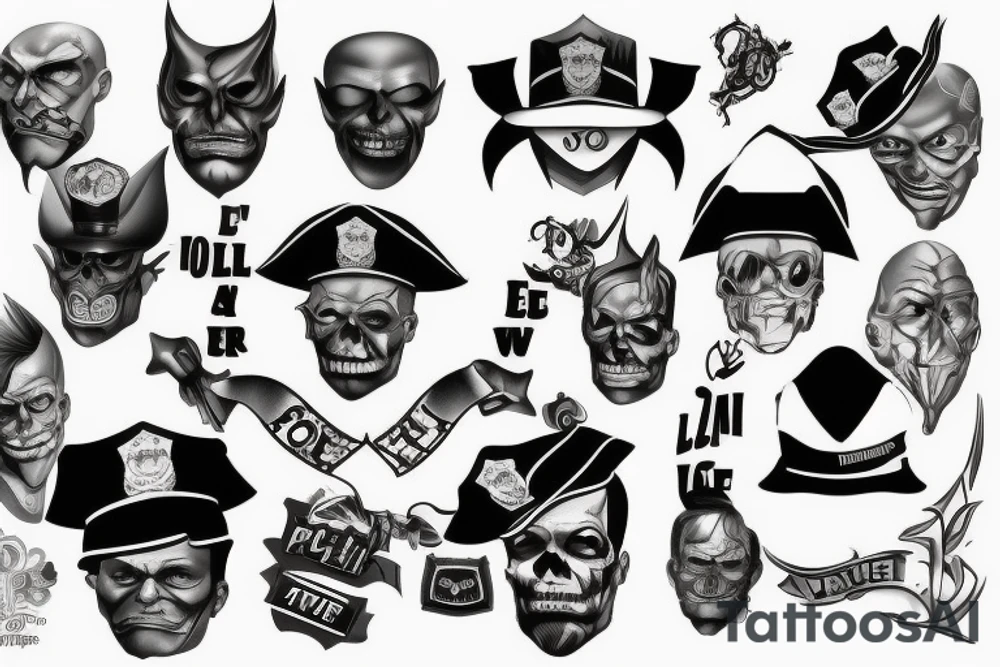 evil police tattoo idea
