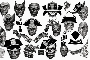 evil police tattoo idea