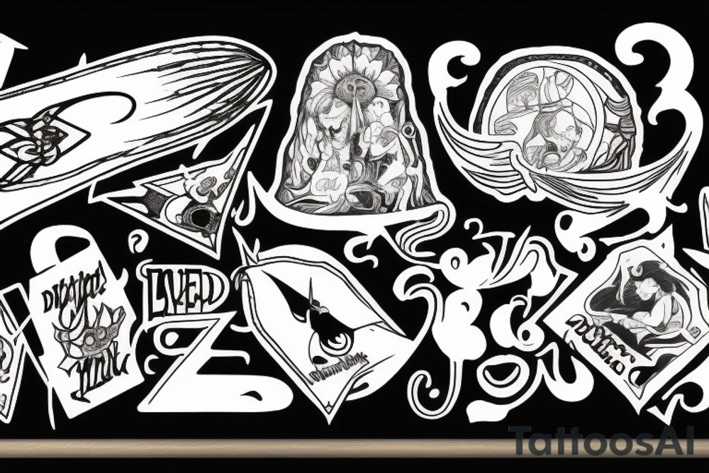 Dazed and confused Led Zeppelin tattoo idea