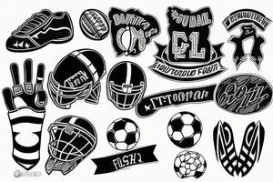 Fotball tattoo idea