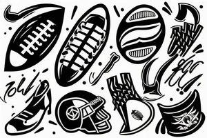 Fotball tattoo idea