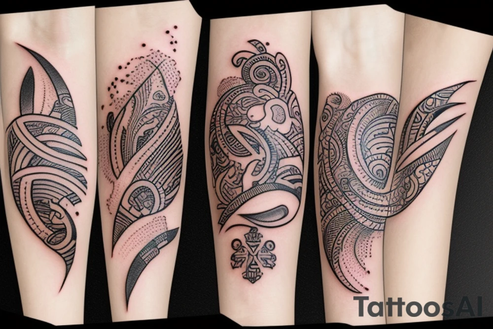 Neotraditional bracelet tattoo idea