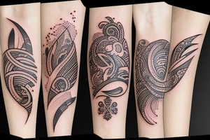 Neotraditional bracelet tattoo idea