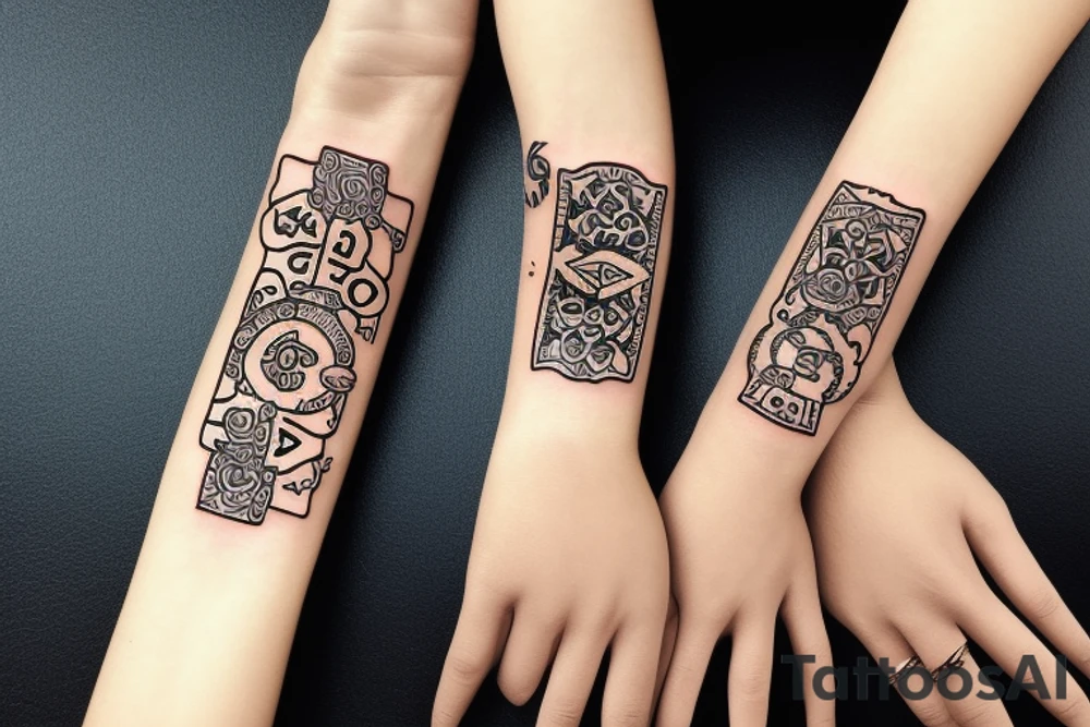 Bracelet tattoo idea