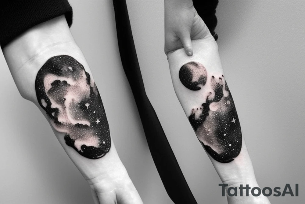 galaxy tattoo idea