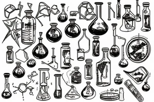 Chemistry cookein tattoo idea
