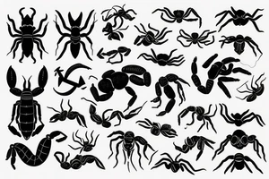 Your astrological sign Scorpion tattoo idea