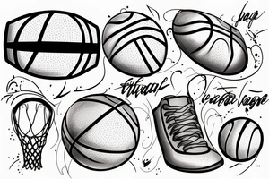 Basketball tattoo idea