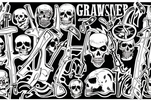 Grim reaper holding a chainsaw tattoo idea
