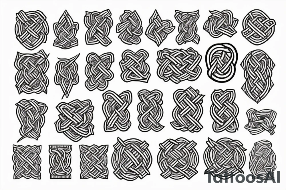Viking knot and Norwegian knot fused tattoo idea