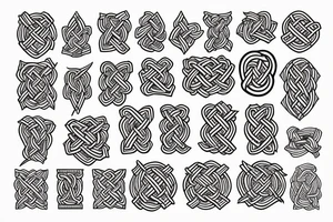Viking knot and Norwegian knot fused tattoo idea
