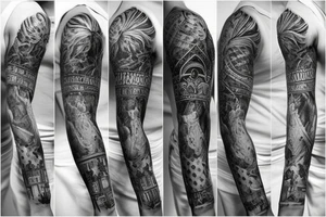 Serbian sleeve tattoo idea