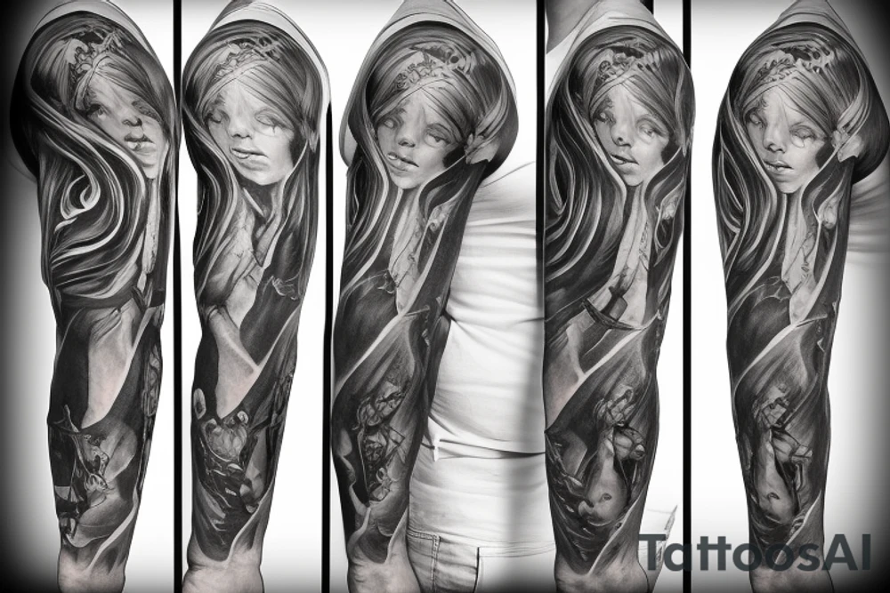 Serbian sleeve tattoo idea
