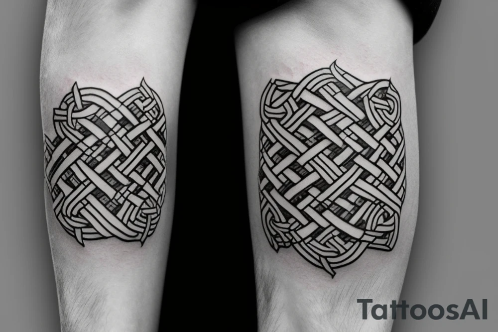 Viking knot and Norwegian knot fused tattoo idea