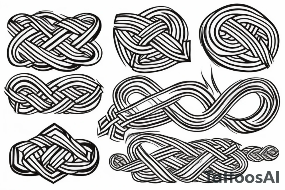 Viking knot and Norwegian knot fused tattoo idea