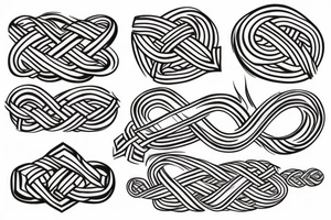 Viking knot and Norwegian knot fused tattoo idea