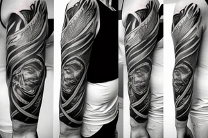 Warrior tattoo sleeve tattoo idea