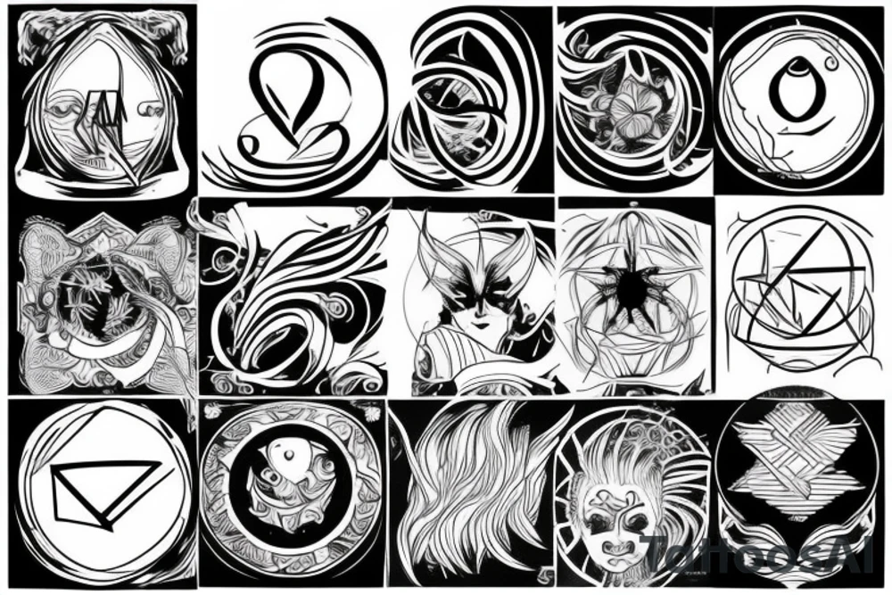 Omega symbol tattoo idea
