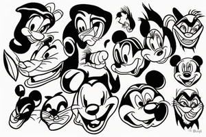 Disney scar profile tattoo idea