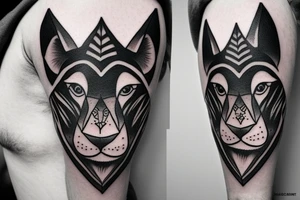 Disney lionking Scar profile tattoo idea