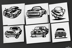 Car silhouette tattoo idea