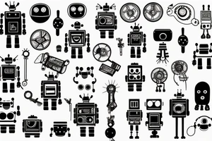 Robot mechanisms tattoo idea