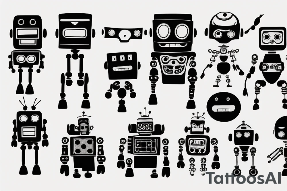 Robot mechanisms tattoo idea