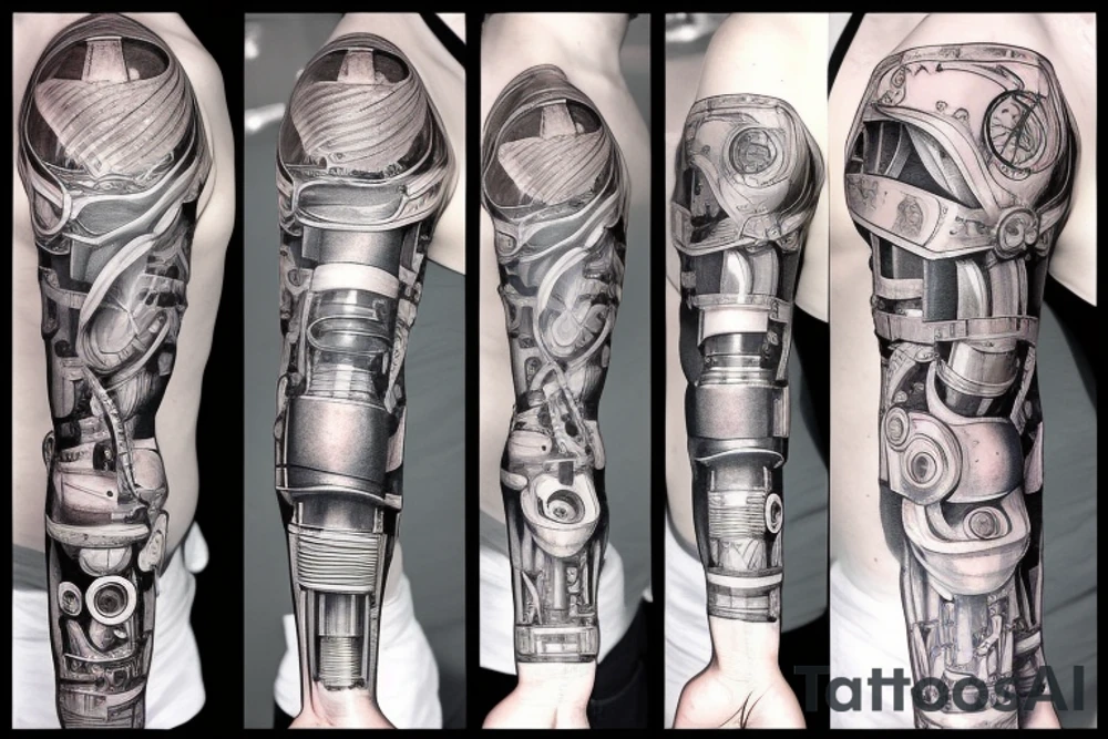 Robot mechanisms tattoo idea