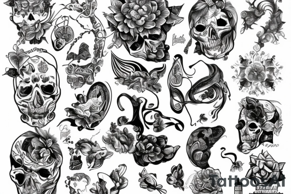 Закат , пальмы tattoo idea