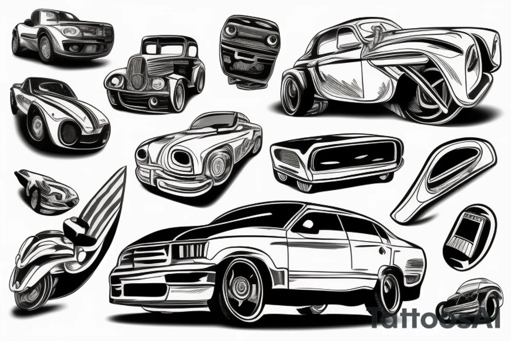Automobile tattoo idea