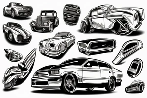 Automobile tattoo idea
