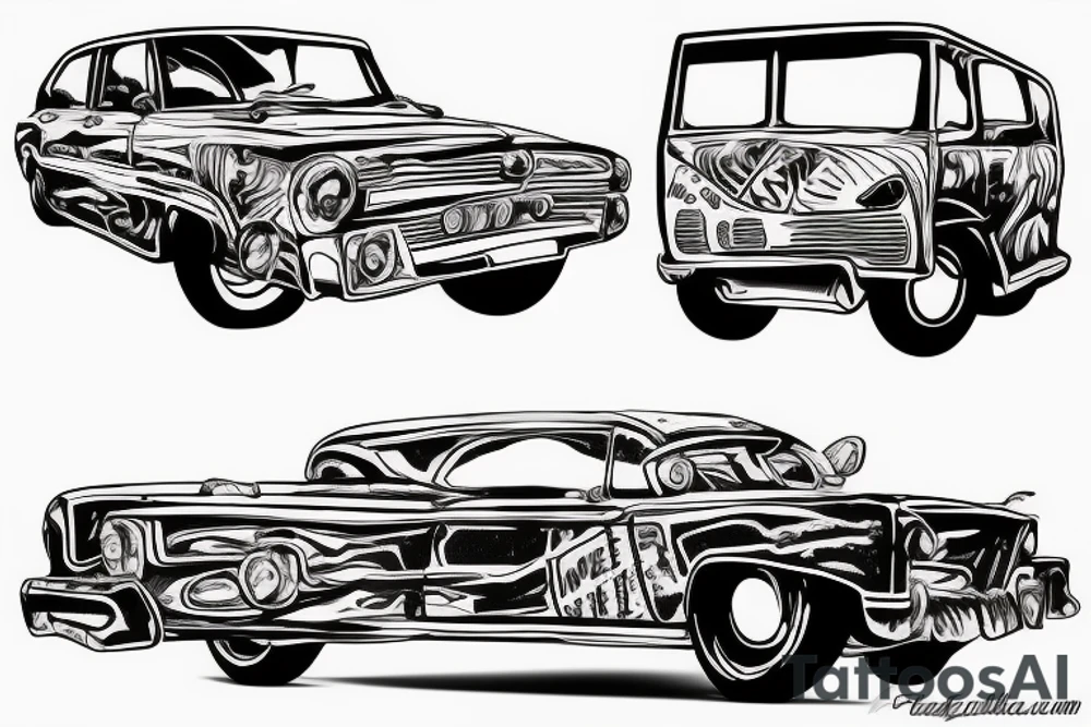 Automobile tattoo idea