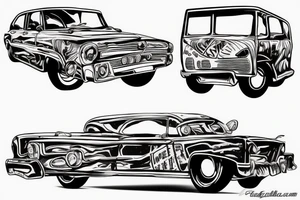 Automobile tattoo idea