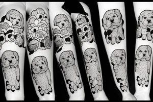Dog multipoo tattoo idea