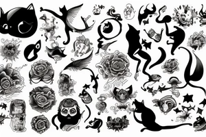 Catoon tattoo idea