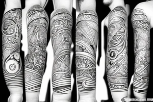 Hukkah surf the universe with me tattoo idea
