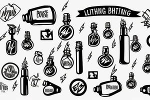lightning in a bottle tattoo idea