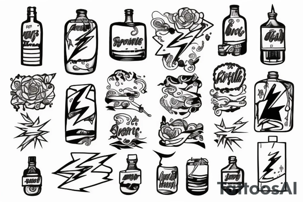 lightning in a bottle tattoo idea
