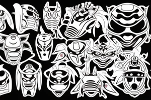 kabuto mask tattoo idea