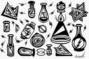 lightning in a bottle tattoo idea