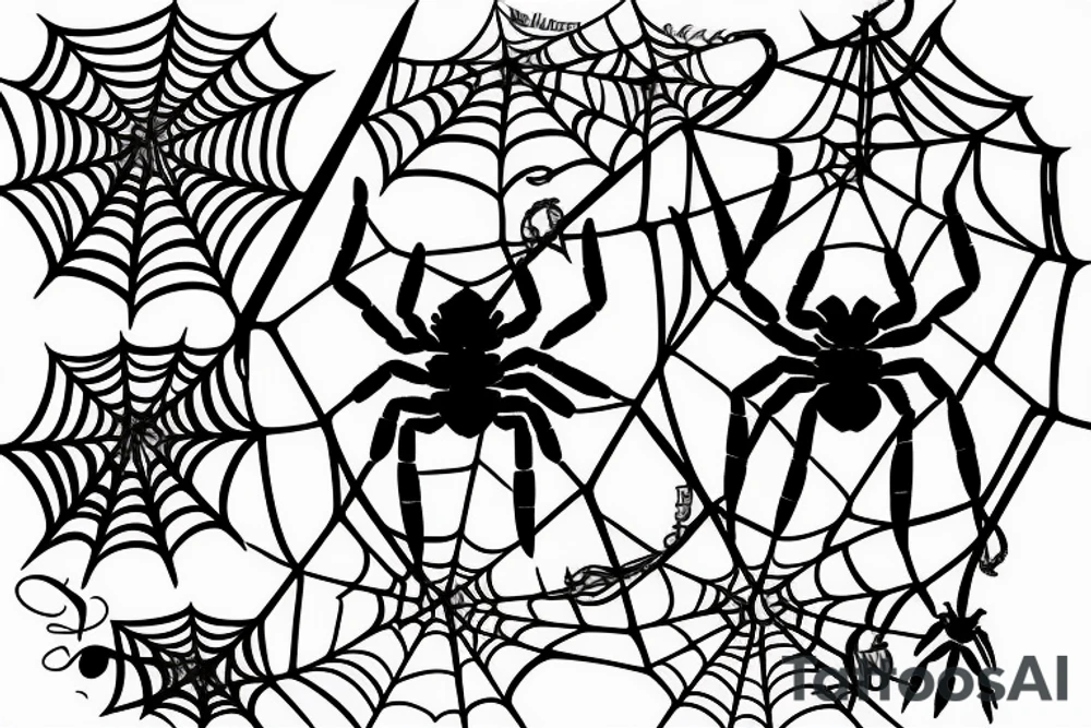 A spider web with a spider coming down from it tattoo idea A spider web with a spider coming down from it tattoo idea