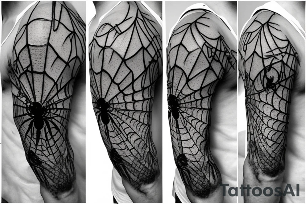 A spider web with a spider coming down from it tattoo idea A spider web with a spider coming down from it tattoo idea