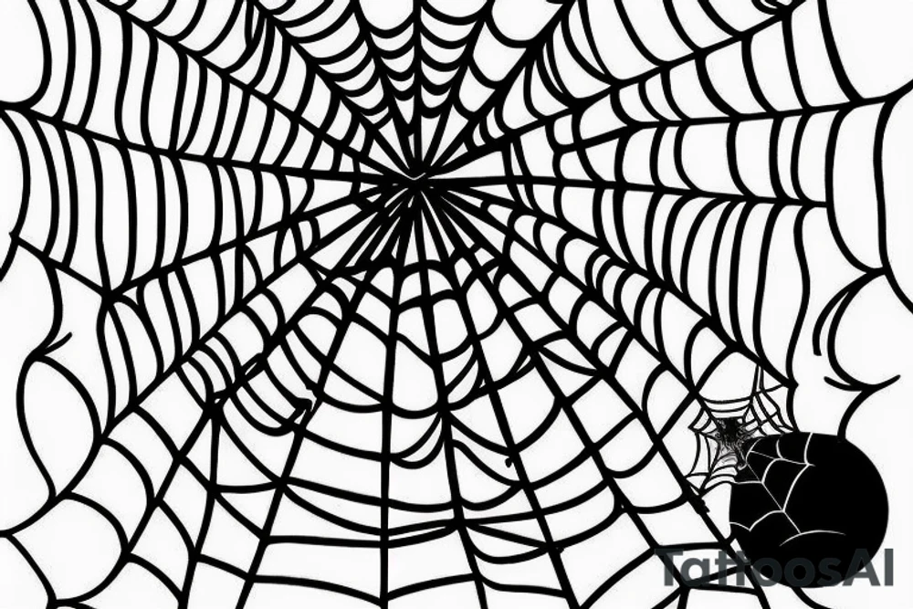 A spider web with a spider coming down from it tattoo idea A spider web with a spider coming down from it tattoo idea